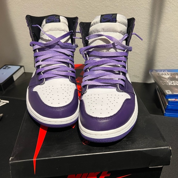 Court Purple Jordan 1’s - Picture 5 of 5